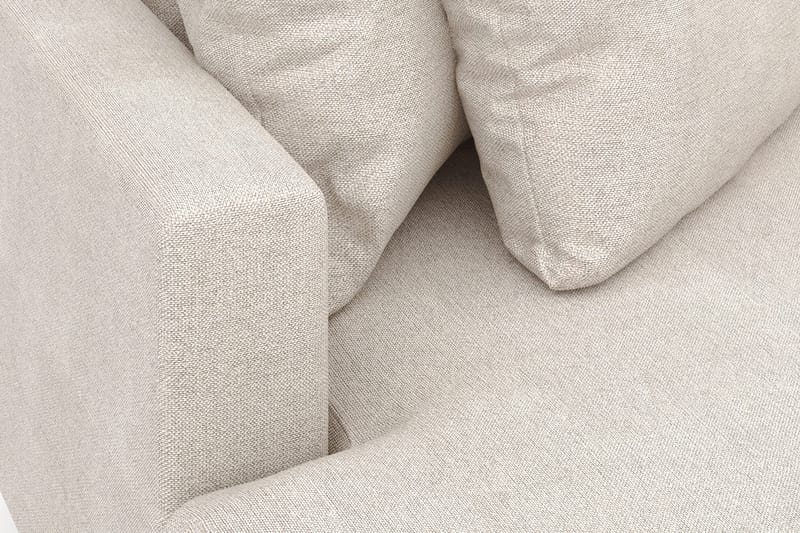 Menard 4-seters Venstrevendt L-formet Divansofa i Stoff - Beige - Møbler - Sofaer - Sofaer med sjeselong - 4 seters sofa med divan