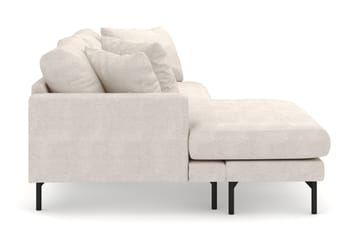 Menard 4-seters Venstrevendt L-formet Divansofa i Stoff - Beige - Møbler - Sofaer - Sofaer med sjeselong - 4 seters sofa med divan