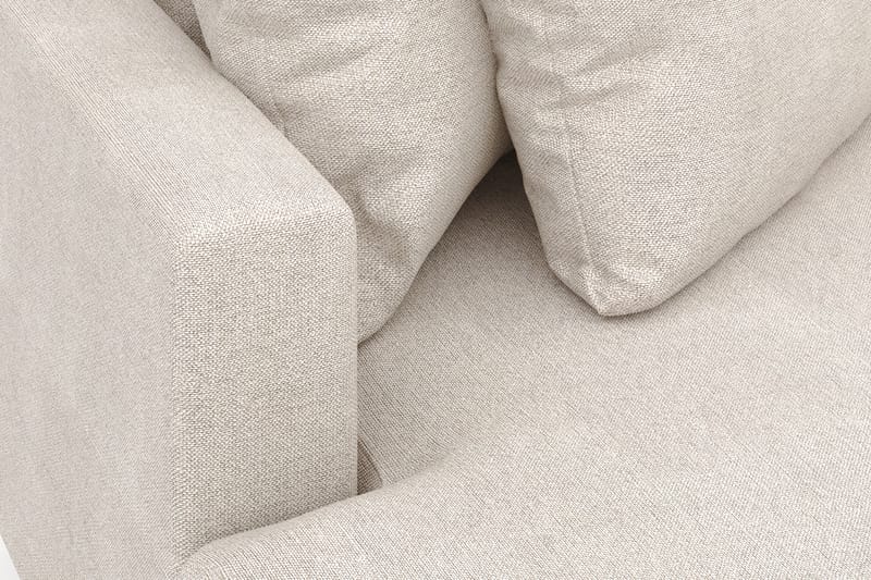 Menard 4-seters Venstrevendt L-formet Divansofa i Stoff - Beige - Møbler - Sofaer - Sofaer med sjeselong - 4 seters sofa med divan