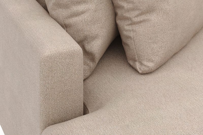 Menard 4-seters Venstrevendt L-formet Divansofa i Stoff - Beige - Møbler - Sofaer - Sofaer med sjeselong - 4 seters sofa med divan