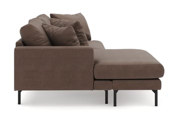 Menard 4-seters Venstrevendt L-formet Divansofa i Stoff - Brun - Møbler - Sofaer - Sofaer med sjeselong - 4 seters sofa med divan