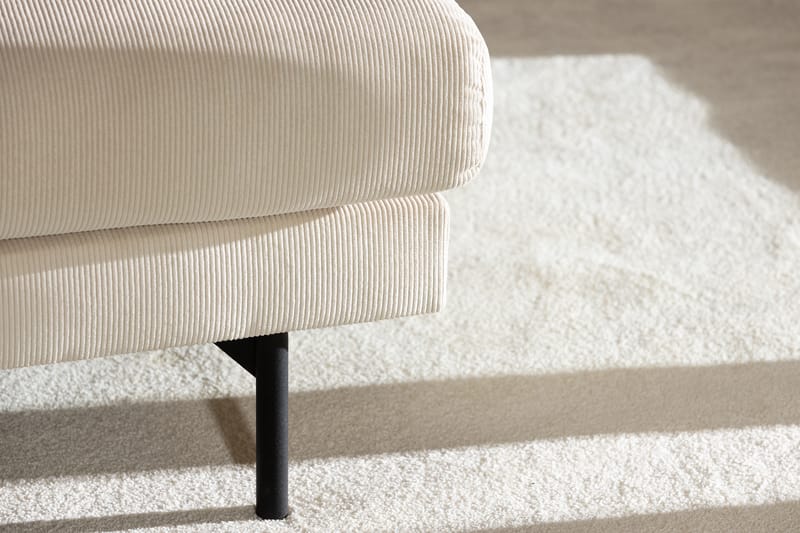 Menard 4-seters Venstrevendt L-formet Sjeselongsofa i Manchester - Beige - Møbler - Sofaer - Sofaer med sjeselong - 4 seters sofa med divan