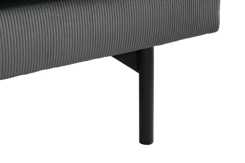 Menard 4-seters Venstrevendt L-formet Sjeselongsofa i Manchester - Grå - Møbler - Sofaer - Sofaer med sjeselong - 4 seters sofa med divan