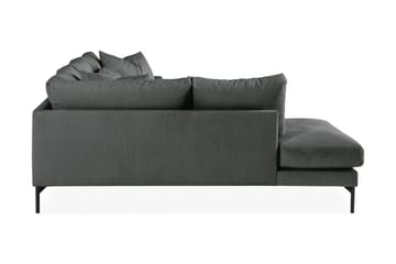 Menard 4-seters Venstrevendt L-formet Sjeselongsofa i Manchester - Grå - Møbler - Sofaer - Sofaer med sjeselong - 4 seters sofa med divan