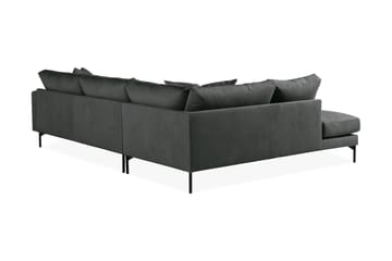 Menard 4-seters Venstrevendt L-formet Sjeselongsofa i Manchester - Grå - Møbler - Sofaer - Sofaer med sjeselong - 4 seters sofa med divan