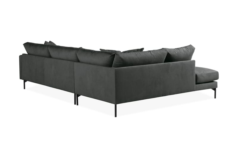 Menard 4-seters Venstrevendt L-formet Sjeselongsofa i Manchester - Grå - Møbler - Sofaer - Sofaer med sjeselong - 4 seters sofa med divan
