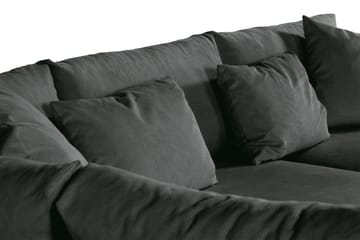 Menard 4-seters Venstrevendt L-formet Sjeselongsofa i Manchester - Grå - Møbler - Sofaer - Sofaer med sjeselong - 4 seters sofa med divan