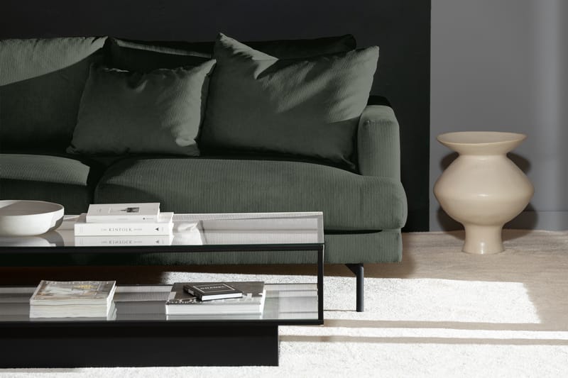 Menard 4-seters Venstrevendt L-formet Sjeselongsofa i Manchester - Grønn - Møbler - Sofaer - Sofaer med sjeselong - 4 seters sofa med divan