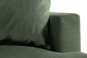 Menard 4-seters Venstrevendt L-formet Sjeselongsofa i Manchester - Grønn - Møbler - Sofaer - Sofaer med sjeselong - 4 seters sofa med divan