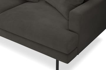 Menard 4-seters Venstrevendt L-formet Sjeselongsofa i Manchester - Mørk grå - Møbler - Sofaer - Sofaer med sjeselong - 4 seters sofa med divan