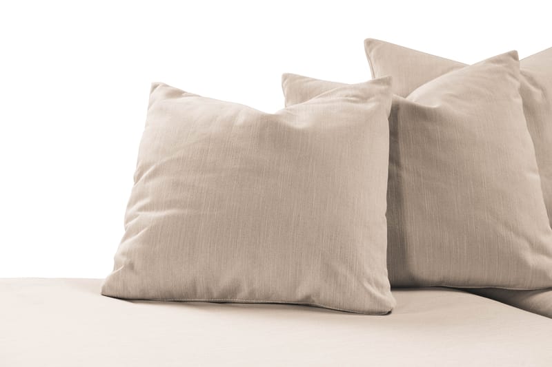 Menard 4-seters Venstrevendt L-formet Sjeselongsofa i Stoff - Beige - Møbler - Sofaer - Sofaer med sjeselong - 4 seters sofa med divan