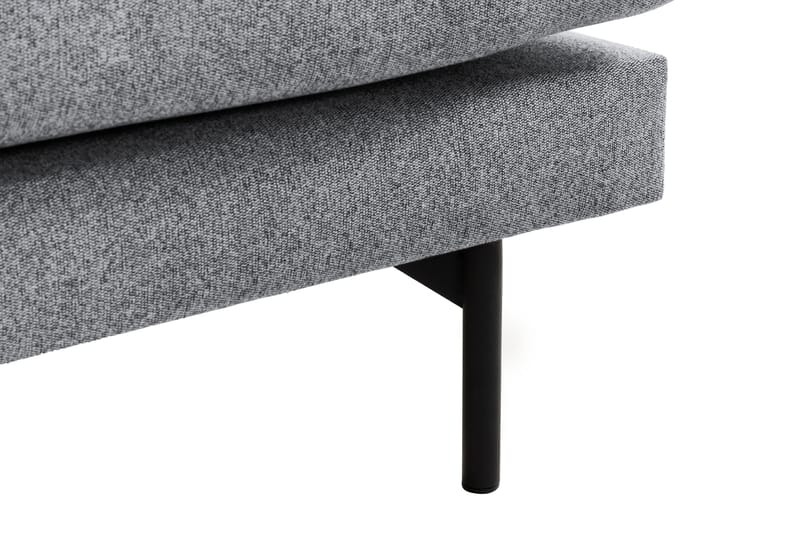 Menard 4-seters Venstrevendt L-formet Sjeselongsofa i Stoff - Grå - Møbler - Sofaer - Sofaer med sjeselong - 4 seters sofa med divan