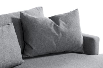 Menard 4-seters Venstrevendt L-formet Sjeselongsofa i Stoff - Grå - Møbler - Sofaer - Sofaer med sjeselong - 4 seters sofa med divan