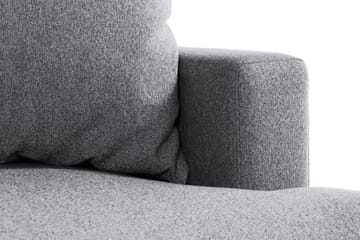 Menard 4-seters Venstrevendt L-formet Sjeselongsofa i Stoff - Grå - Møbler - Sofaer - Sofaer med sjeselong - 4 seters sofa med divan