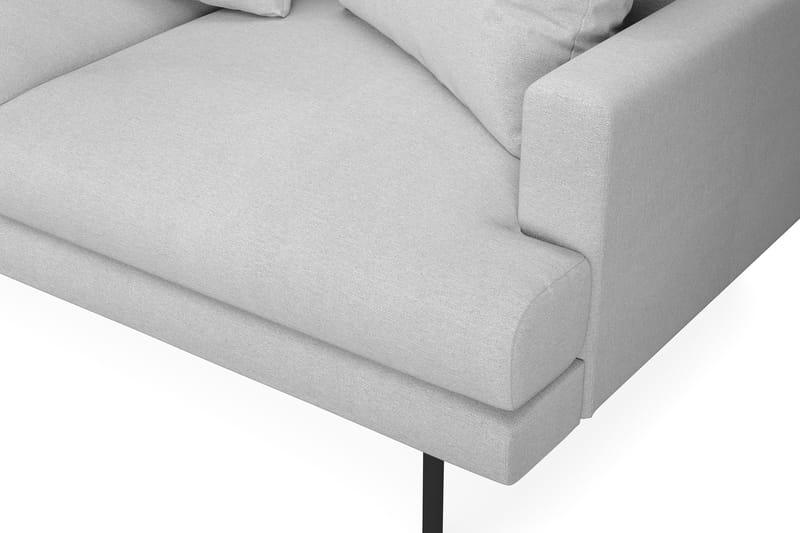 Menard 4-seters Venstrevendt L-formet Sjeselongsofa i Stoff - Lys grå - Møbler - Sofaer - Sofaer med sjeselong - 4 seters sofa med divan