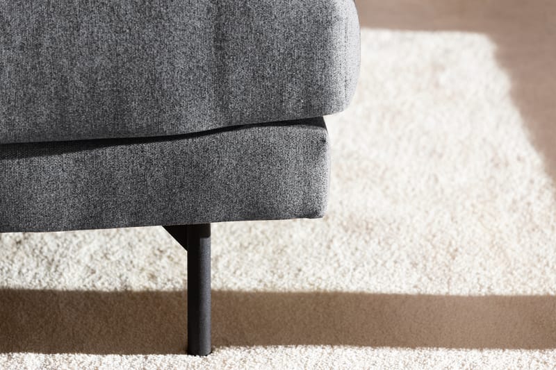 Menard 4-seters Venstrevendt L-formet Sjeselongsofa i Stoff - Mørk grå - Møbler - Sofaer - Sofaer med sjeselong - 4 seters sofa med divan