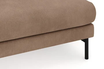 Menard 4-seters Venstrevendt Stor U-formet Dyp Large Sofa med Divan og Sjeselong i Manchester - Brun - Møbler - Sofaer - Sofaer med sjeselong - 4 seters sofa med divan
