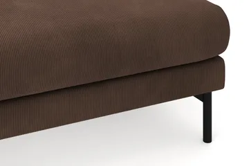 Menard 4-seters Venstrevendt Stor U-formet Dyp Large Sofa med Divan og Sjeselong i Manchester - Brun - Møbler - Sofaer - Sofaer med sjeselong - 4 seters sofa med divan