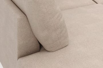 Menard 4-seters Venstrevendt U-formet Large Sofa med Divan og Sjeselong i Stoff - Beige - Møbler - Sofaer - Sofaer med sjeselong - 4 seters sofa med divan