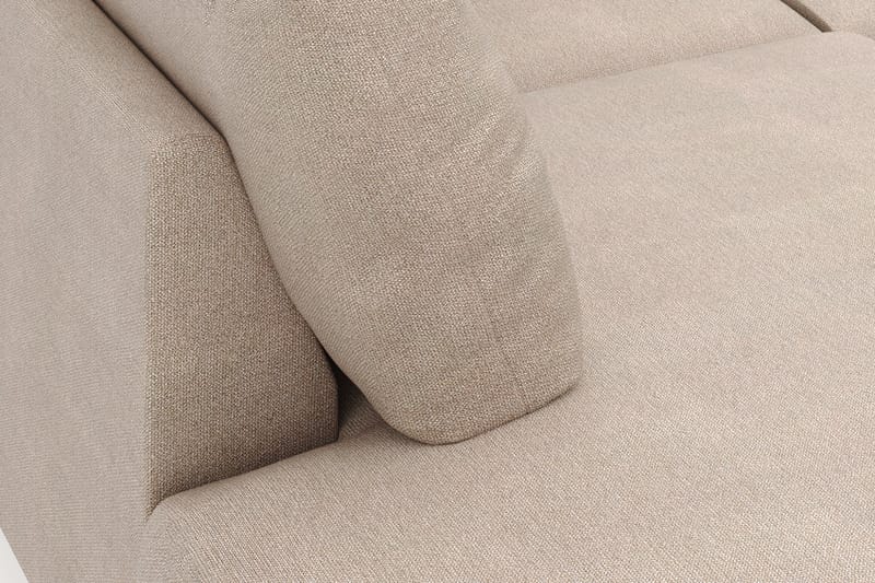 Menard 4-seters Venstrevendt U-formet Large Sofa med Divan og Sjeselong i Stoff - Beige - Møbler - Sofaer - Sofaer med sjeselong - 4 seters sofa med divan