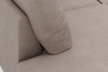 Menard 4-seters Venstrevendt U-formet Large Sofa med Divan og Sjeselong i Stoff - Brun - Møbler - Sofaer - Sofaer med sjeselong - 4 seters sofa med divan