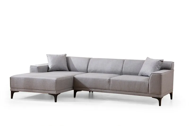Mississauga Divansofa 3-seters - Grå - Møbler - Sofaer - Sofaer med sjeselong - 3 seters sofa med divan
