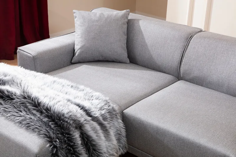 Mississauga Divansofa 3-seters - Grå - Møbler - Sofaer - Sofaer med sjeselong - 3 seters sofa med divan