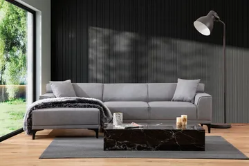 Mississauga Divansofa 3-seters - Grå - Møbler - Sofaer - Sofaer med sjeselong - 3 seters sofa med divan