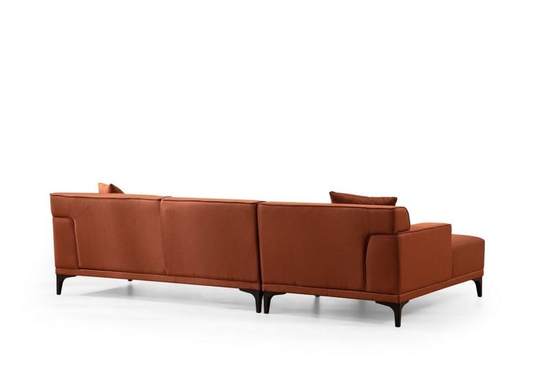 Mississauga Divansofa 3-seters - Oransje - Møbler - Sofaer - Sofaer med sjeselong - 3 seters sofa med divan