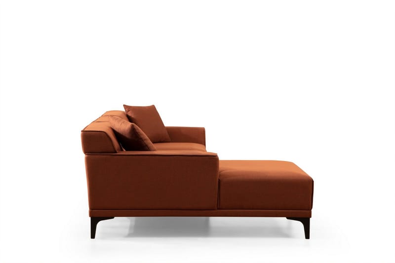 Mississauga Divansofa 3-seters - Oransje - Møbler - Sofaer - Sofaer med sjeselong - 3 seters sofa med divan