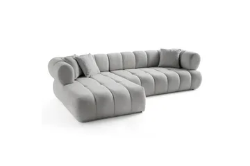 Mississauga Sofa med divan 3-seter - Grå - Møbler - Sofaer - Sofaer med sjeselong - 3 seters sofa med divan