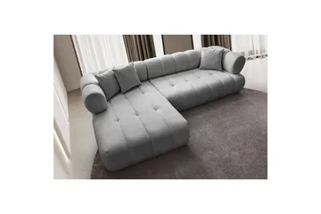 Mississauga Sofa med divan 3-seter - Grå - Møbler - Sofaer - Sofaer med sjeselong - 3 seters sofa med divan