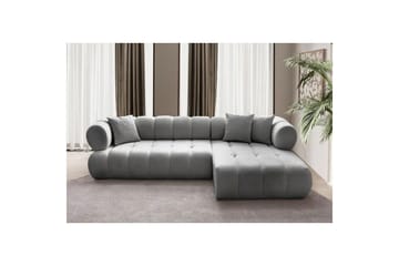 Mississauga Sofa med divan 3-seter - Grå - Møbler - Sofaer - Sofaer med sjeselong - 3 seters sofa med divan