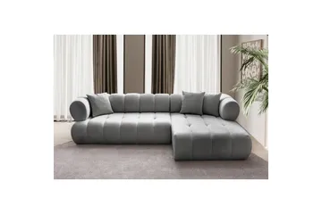 Mississauga Sofa med divan 3-seter - Grå - Møbler - Sofaer - Sofaer med sjeselong - 3 seters sofa med divan