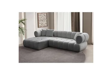 Mississauga Sofa med divan 3-seter - Grå - Møbler - Sofaer - Sofaer med sjeselong - 3 seters sofa med divan