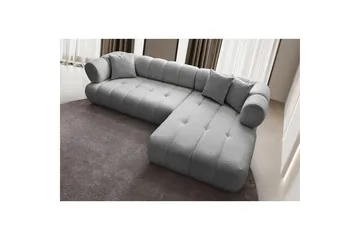 Mississauga Sofa med divan 3-seter - Grå - Møbler - Sofaer - Sofaer med sjeselong - 3 seters sofa med divan