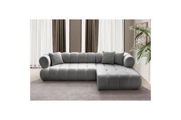 Mississauga Sofa med divan 3-seter - Grå - Møbler - Sofaer - Sofaer med sjeselong - 3 seters sofa med divan