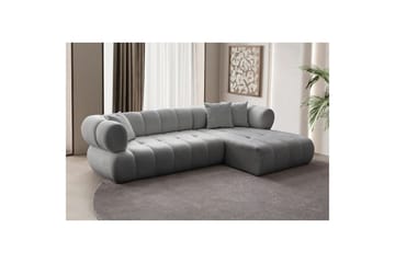 Mississauga Sofa med divan 3-seter - Grå - Møbler - Sofaer - Sofaer med sjeselong - 3 seters sofa med divan