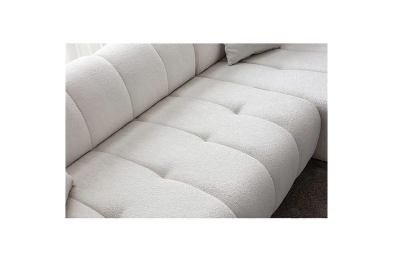 Mississauga Sofa med divan 3-seter - Hvit - Møbler - Sofaer - Sofaer med sjeselong - 3 seters sofa med divan