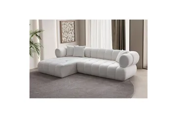 Mississauga Sofa med divan 3-seter - Hvit - Møbler - Sofaer - Sofaer med sjeselong - 3 seters sofa med divan