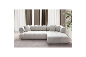 Mississauga Sofa med divan 3-seter - Hvit - Møbler - Sofaer - Sofaer med sjeselong - 3 seters sofa med divan