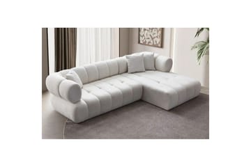 Mississauga Sofa med divan 3-seter - Hvit - Møbler - Sofaer - Sofaer med sjeselong - 3 seters sofa med divan
