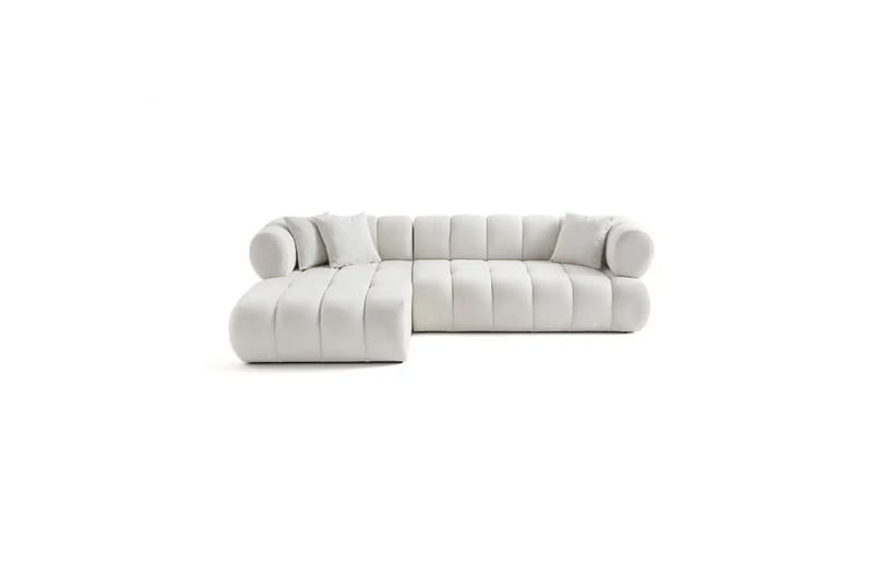 Mississauga Sofa med divan 3-seter - Hvit - Møbler - Sofaer - Sofaer med sjeselong - 3 seters sofa med divan