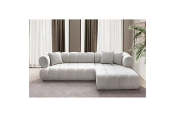 Mississauga Sofa med divan 3-seter - Hvit - Møbler - Sofaer - Sofaer med sjeselong - 3 seters sofa med divan