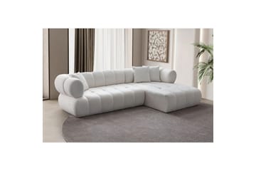 Mississauga Sofa med divan 3-seter - Hvit - Møbler - Sofaer - Sofaer med sjeselong - 3 seters sofa med divan