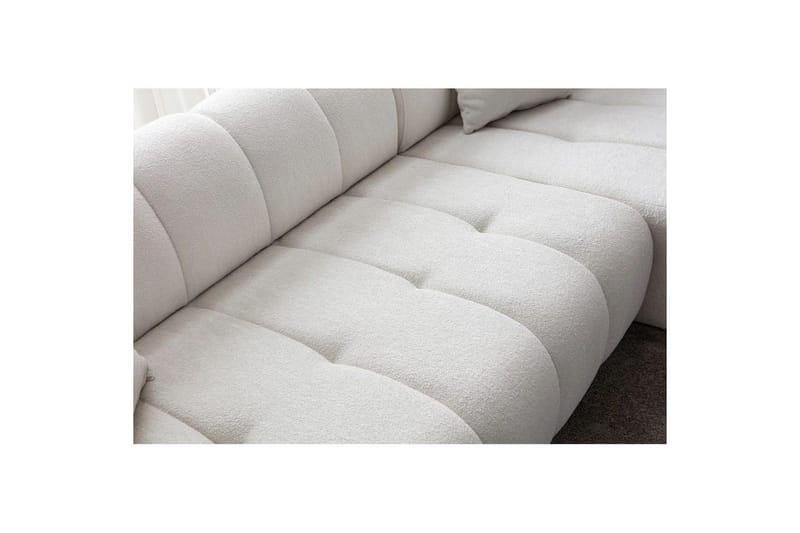 Mississauga Sofa med divan 3-seter - Hvit - Møbler - Sofaer - Sofaer med sjeselong - 3 seters sofa med divan