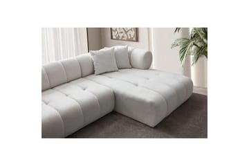 Mississauga Sofa med divan 3-seter - Hvit - Møbler - Sofaer - Sofaer med sjeselong - 3 seters sofa med divan