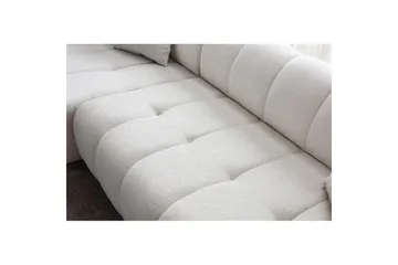 Mississauga Sofa med divan 3-seter - Hvit - Møbler - Sofaer - Sofaer med sjeselong - 3 seters sofa med divan