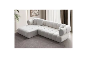 Mississauga Sofa med divan 3-seter - Hvit - Møbler - Sofaer - Sofaer med sjeselong - 3 seters sofa med divan