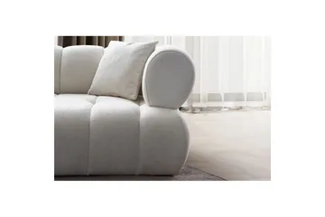 Mississauga Sofa med divan 3-seter - Hvit - Møbler - Sofaer - Sofaer med sjeselong - 3 seters sofa med divan
